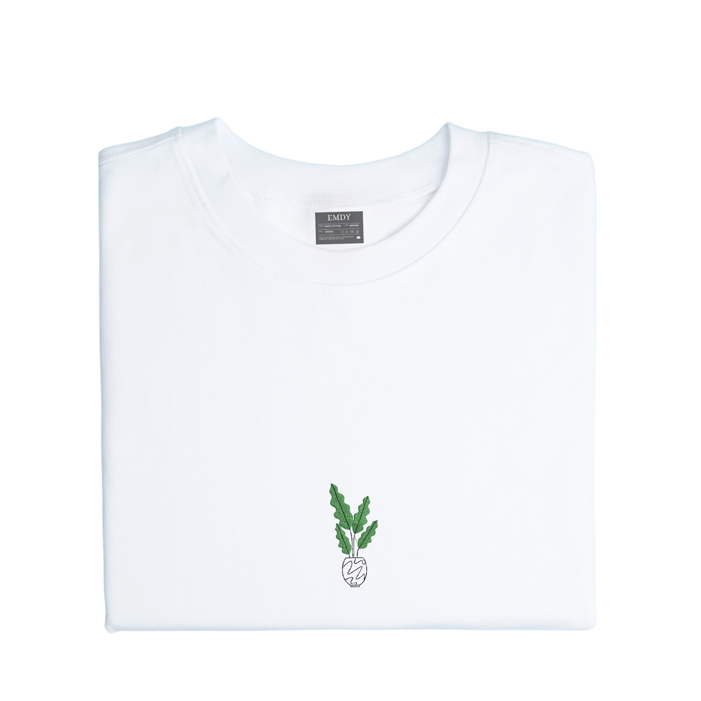 Plant Embroidred Unisex Tshirt