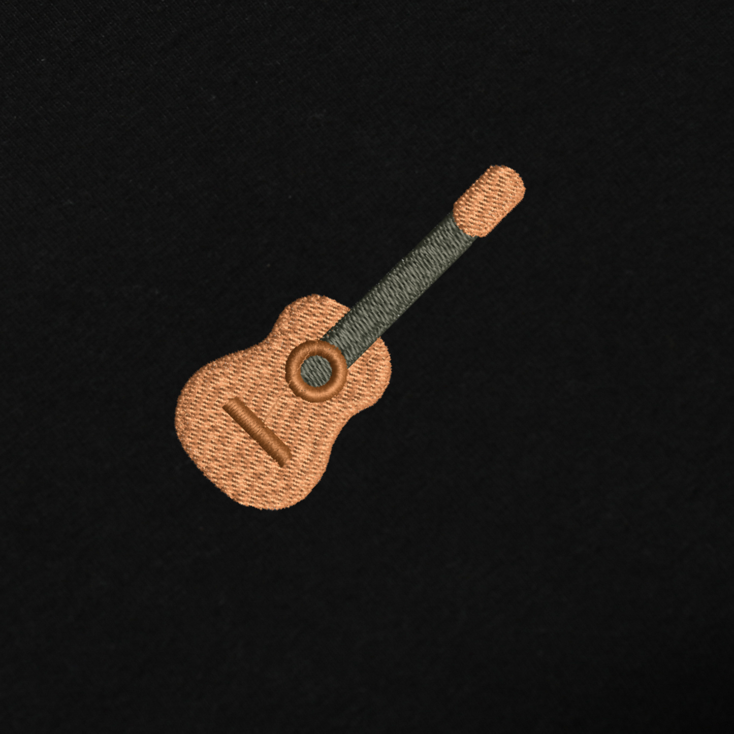 Guitar Embroidred Unisex Tshirt