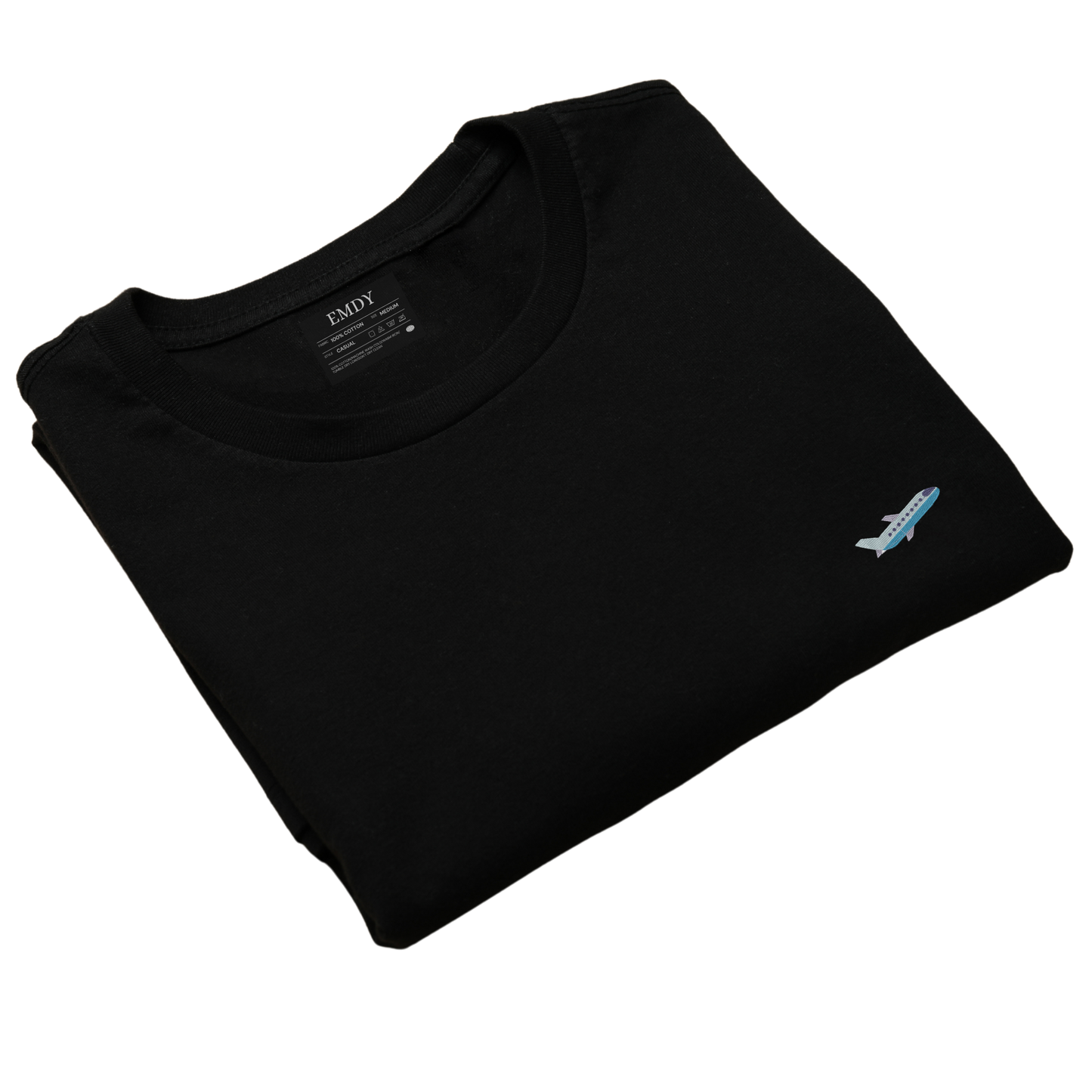 Plane Embroidred Unisex Tshirt