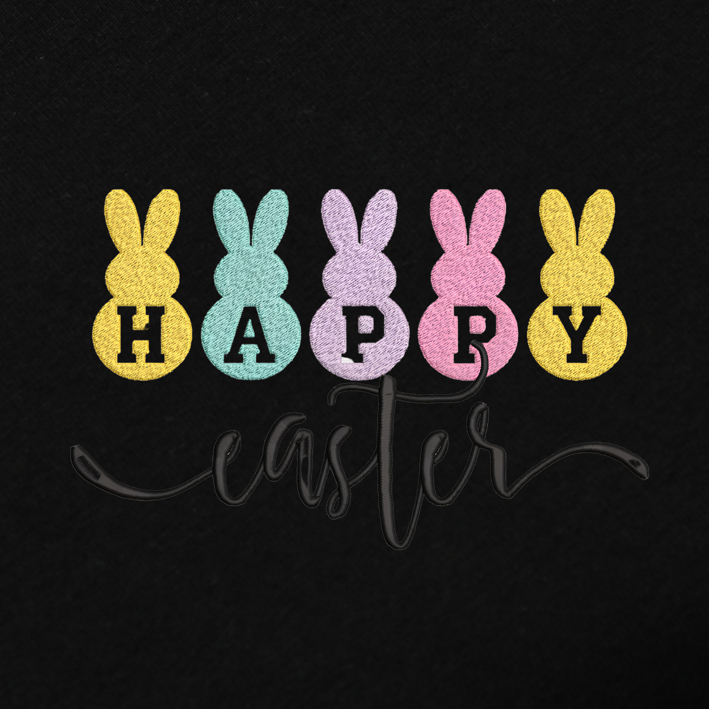 Happy Easter Embroidred Unisex Sweatshirt