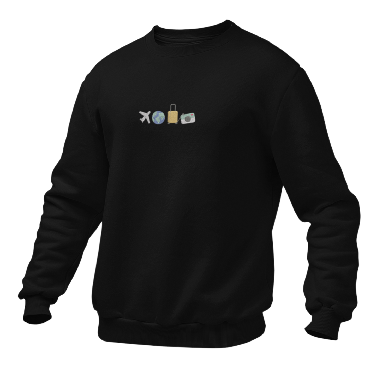 Travel Embroidred Unisex Sweatshirt