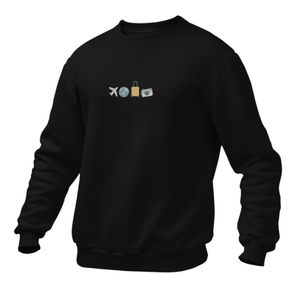 Travel Embroidred Unisex Sweatshirt