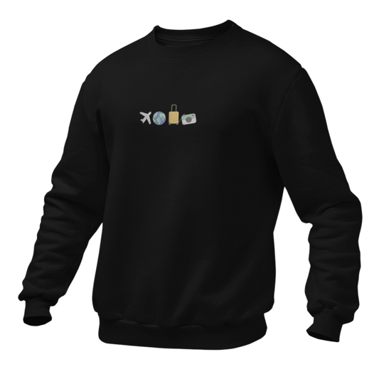 Travel Embroidred Unisex Sweatshirt