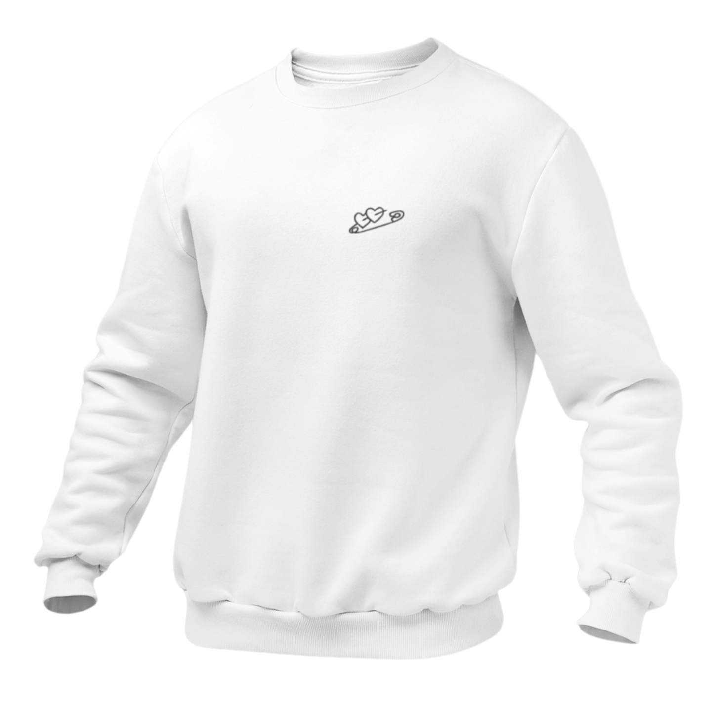 Safety Hearts Embroidred Unisex Sweatshirt