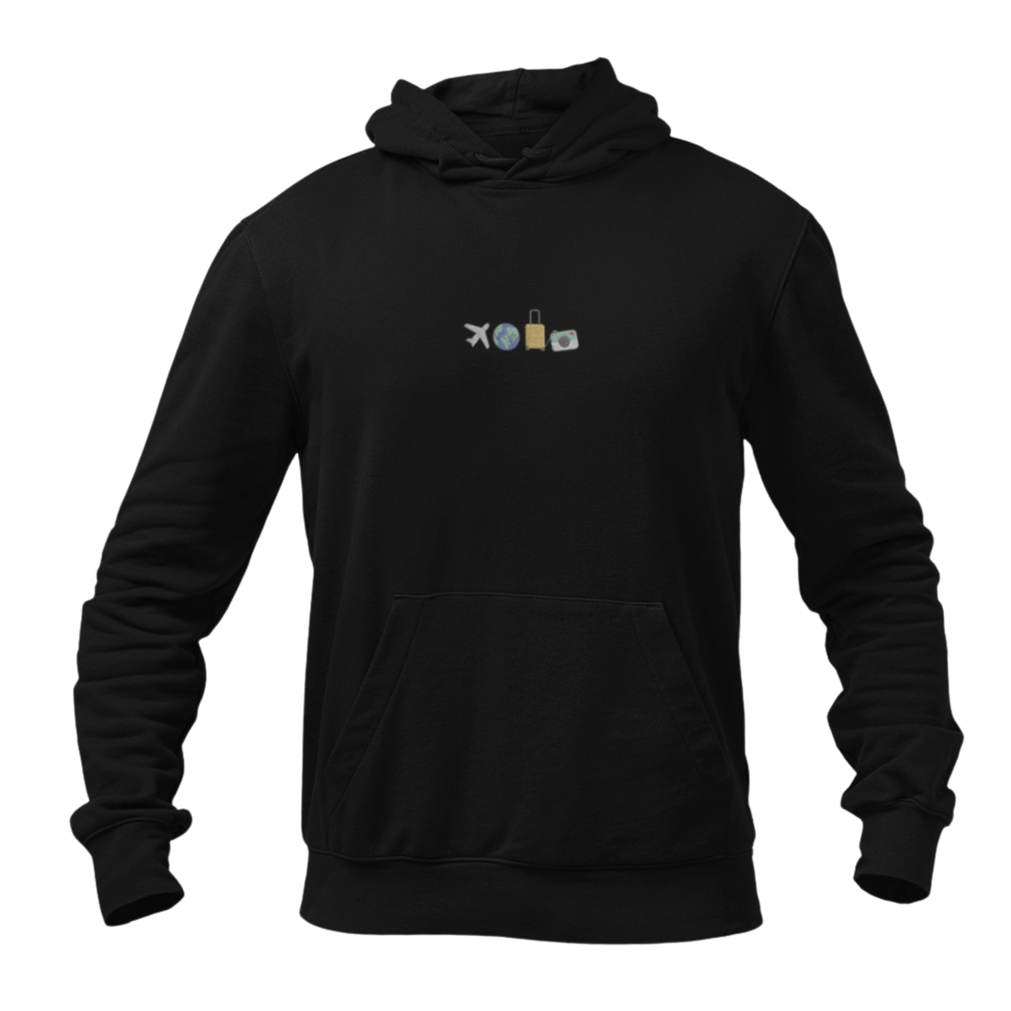 Travel Embroidred Unisex Hoodie