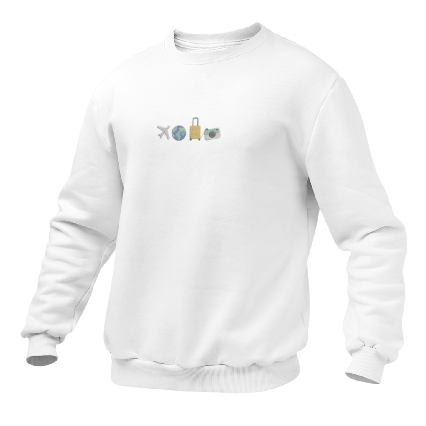 Travel Embroidred Unisex Sweatshirt