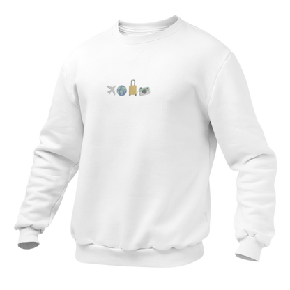 Travel Embroidred Unisex Sweatshirt