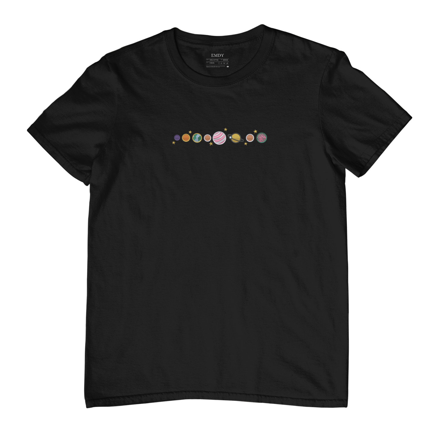 Planets Embroidred Unisex Tshirt
