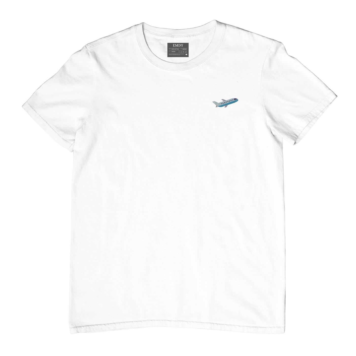 Plane Embroidred Unisex Tshirt