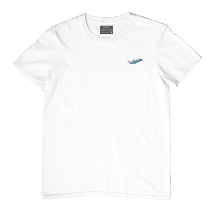 Plane Embroidred Unisex Tshirt