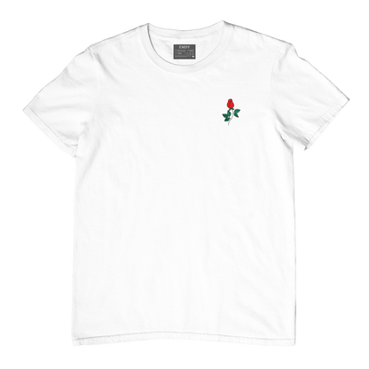 Flower Embroidred Unisex Tshirt
