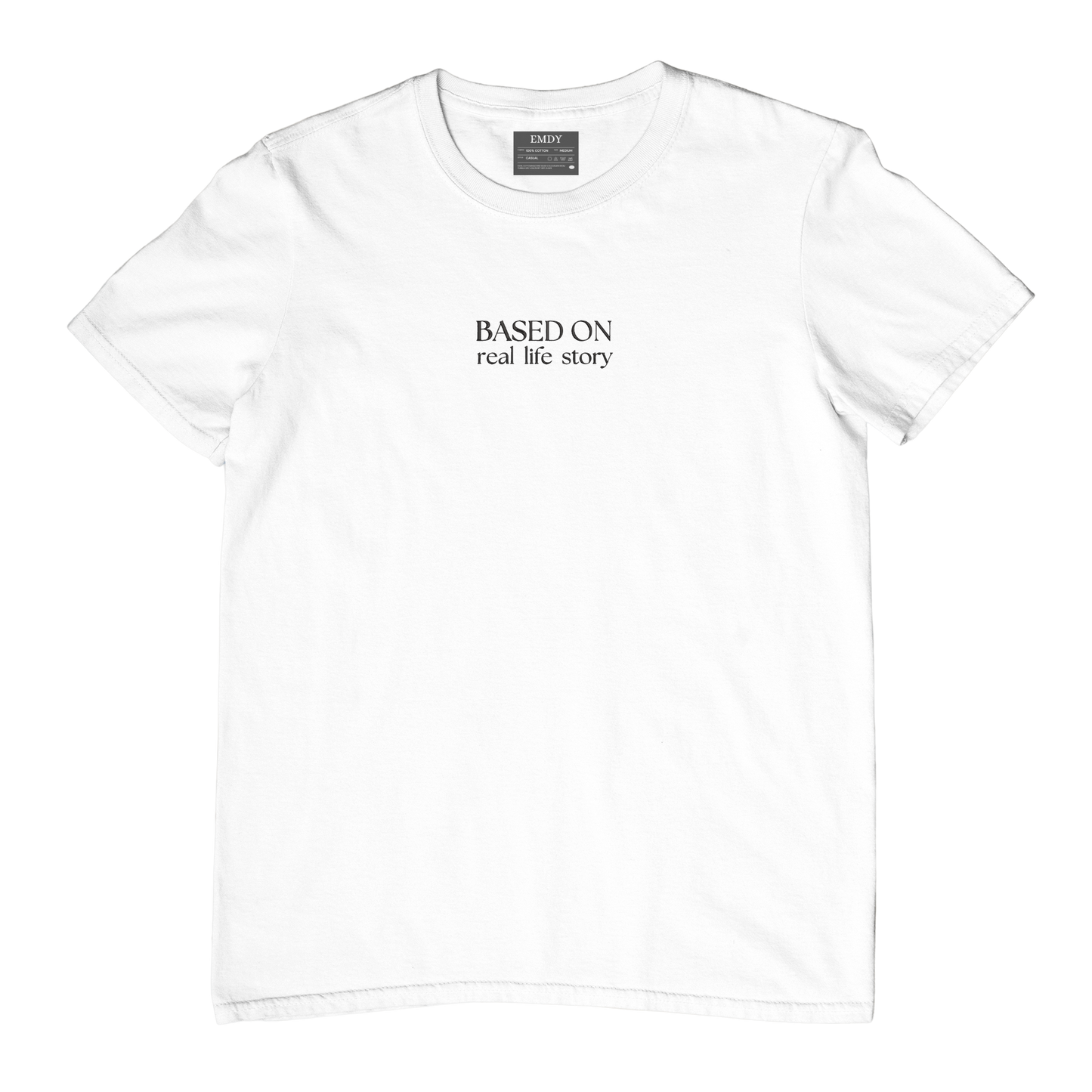 Based On Real Life Story Embroidred Unisex Tshirt