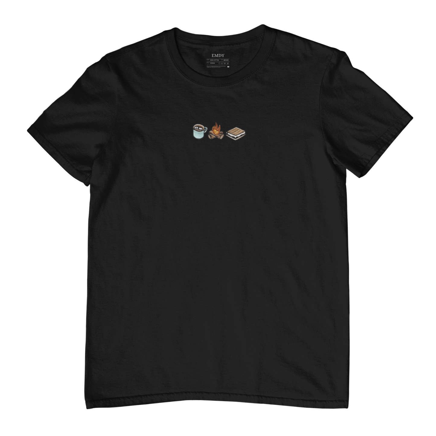 Coffee Fire Sandwich Embroidred Unisex Tshirt