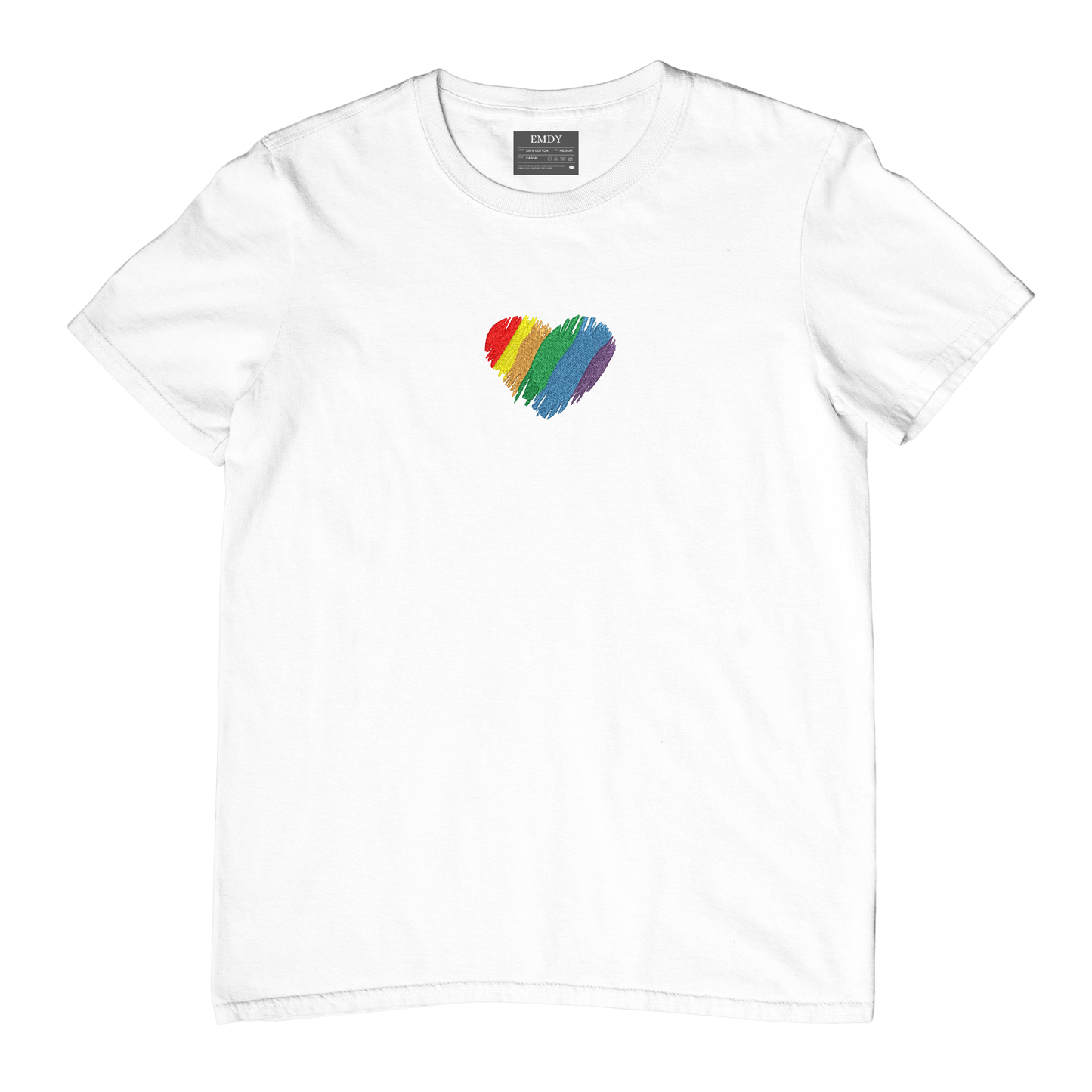 Heart Embroidred Unisex Tshirt