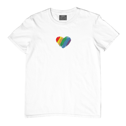 Heart Embroidred Unisex Tshirt