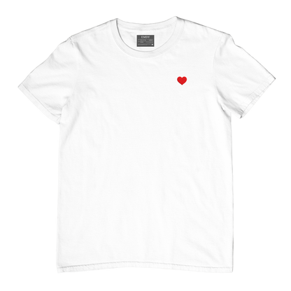 Mini Heart Embroidred Unisex Tshirt