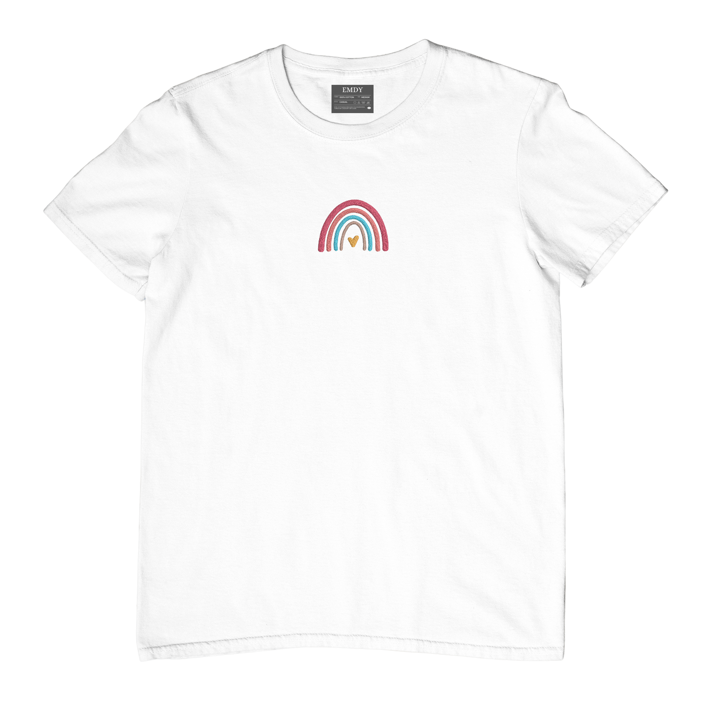 Rainbow Embroidred Unisex Tshirt
