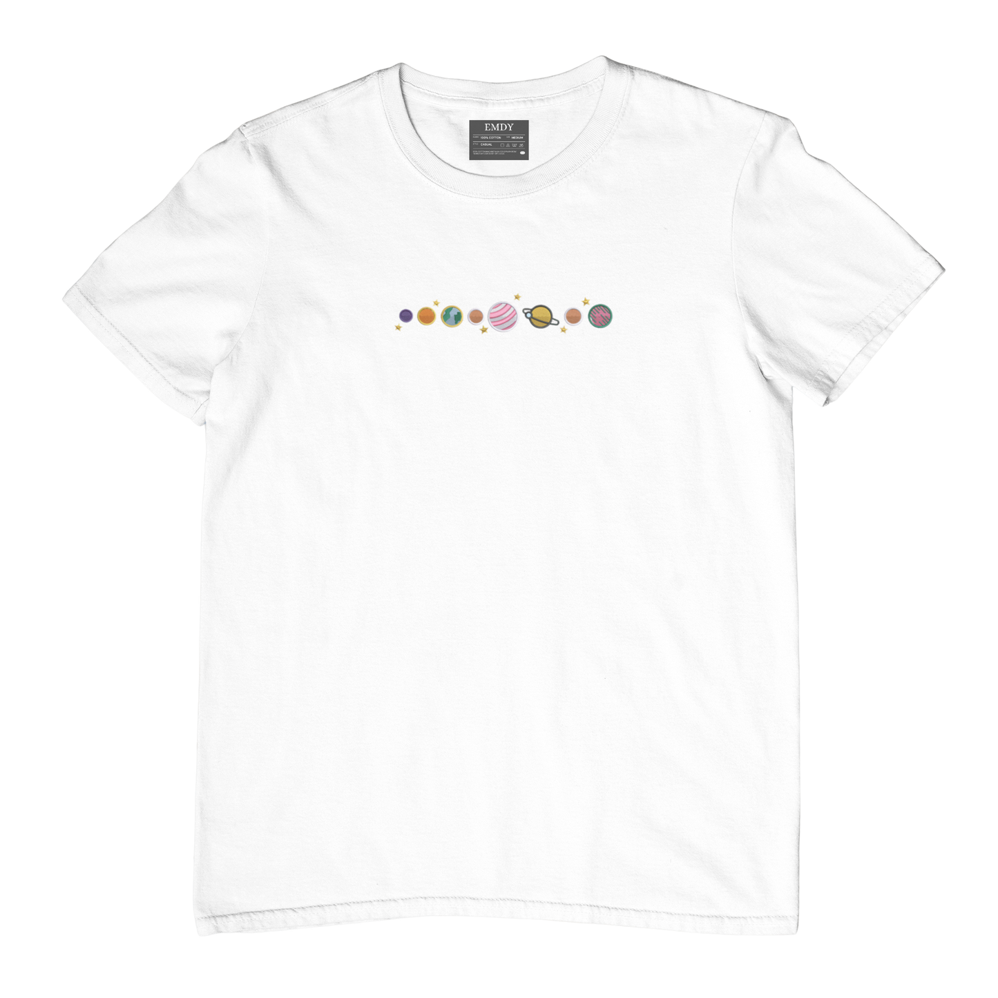 Planets Embroidred Unisex Tshirt