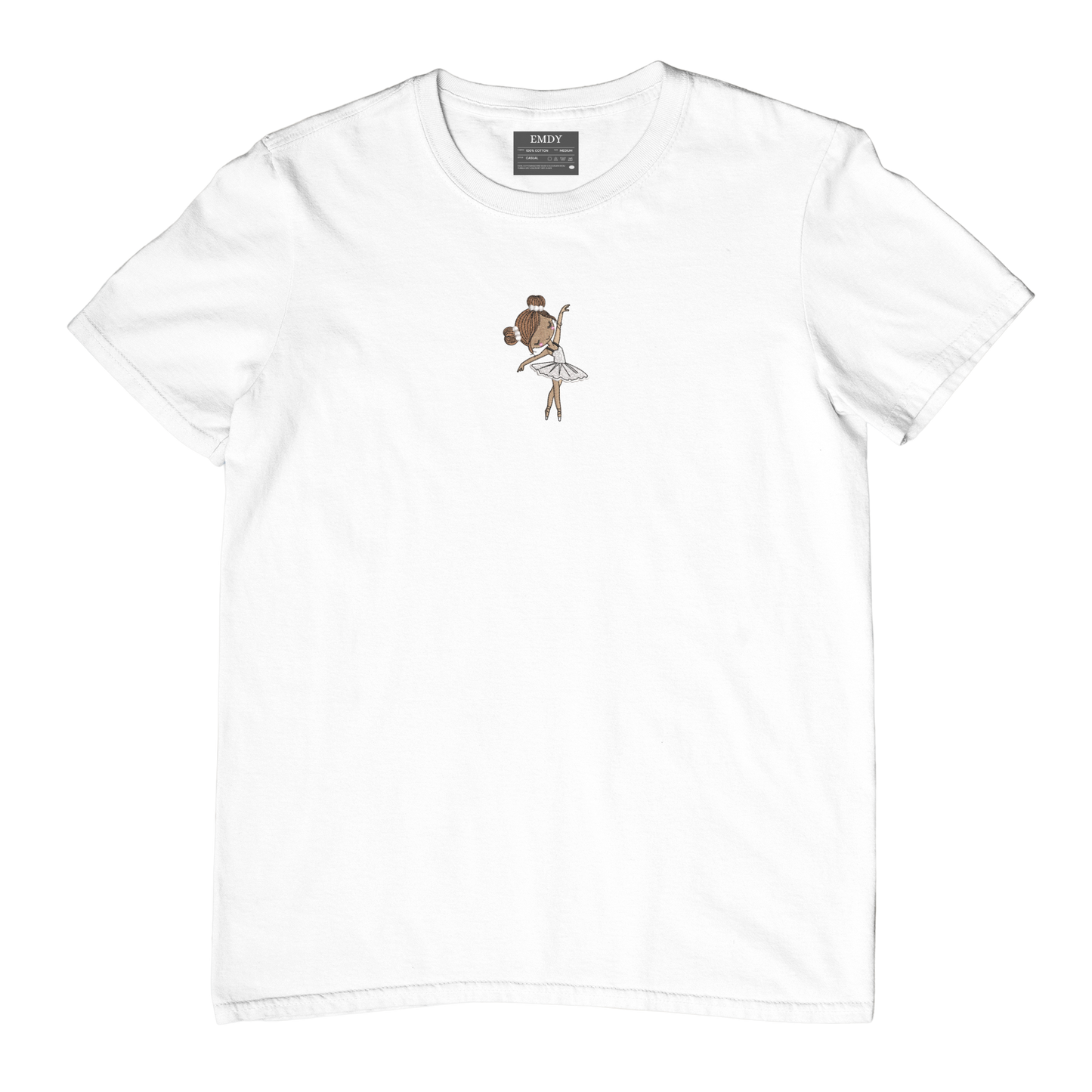 Dancing Girl Embroidred Unisex Tshirt