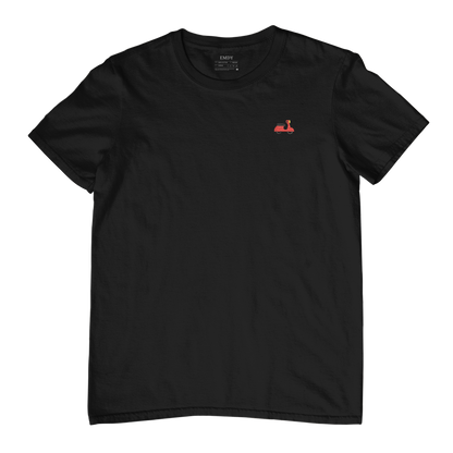 Red Scooter Embroidred Unisex Tshirt