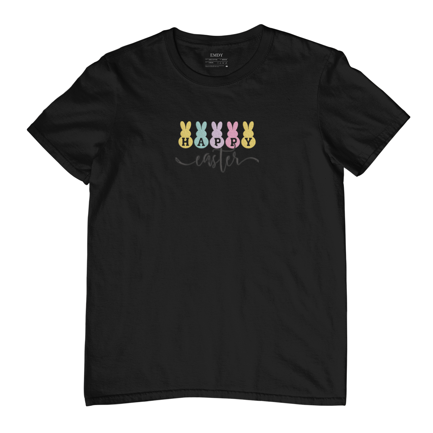 Happy Easter Embroidred Unisex Tshirt