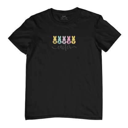 Happy Easter Embroidred Unisex Tshirt