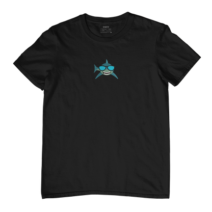 Shark Face Embroidred Unisex Tshirt
