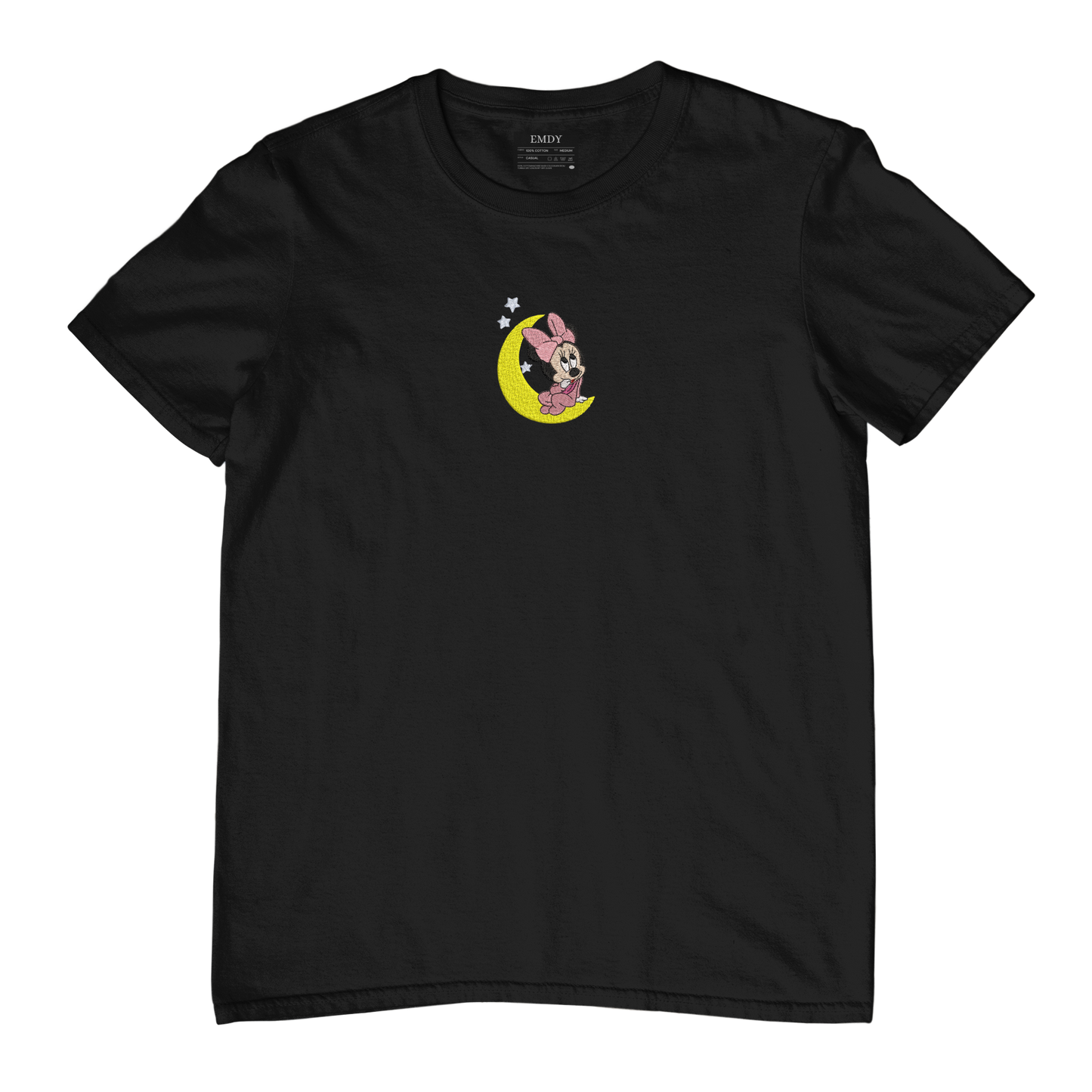 Moon Girl Embroidred Unisex Tshirt