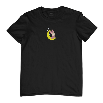 Moon Girl Embroidred Unisex Tshirt