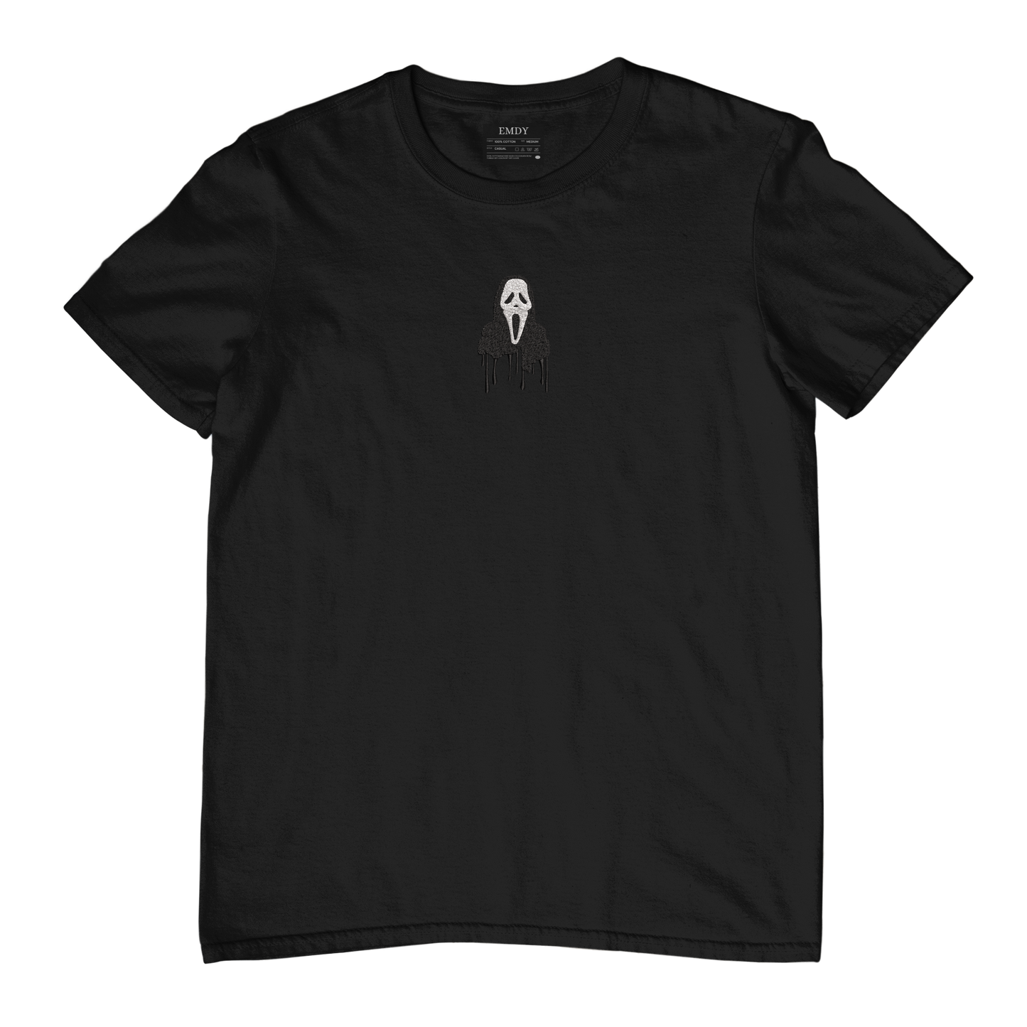 Screaming Ghost Embroidred Unisex Tshirt