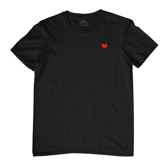 Mini Heart Embroidred Unisex Tshirt