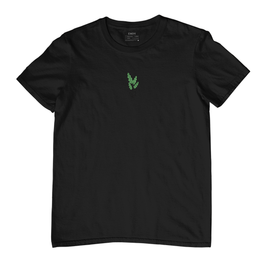 Plant Embroidred Unisex Tshirt