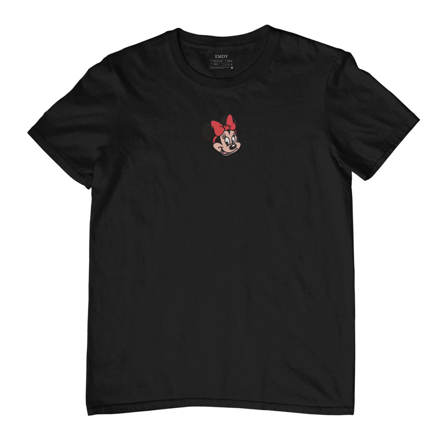 Cute Face Girl Embroidred Unisex Tshirt