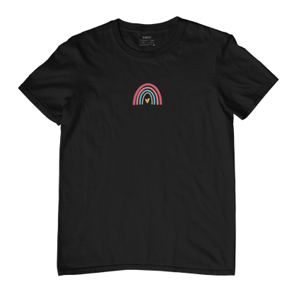 Rainbow Embroidred Unisex Tshirt
