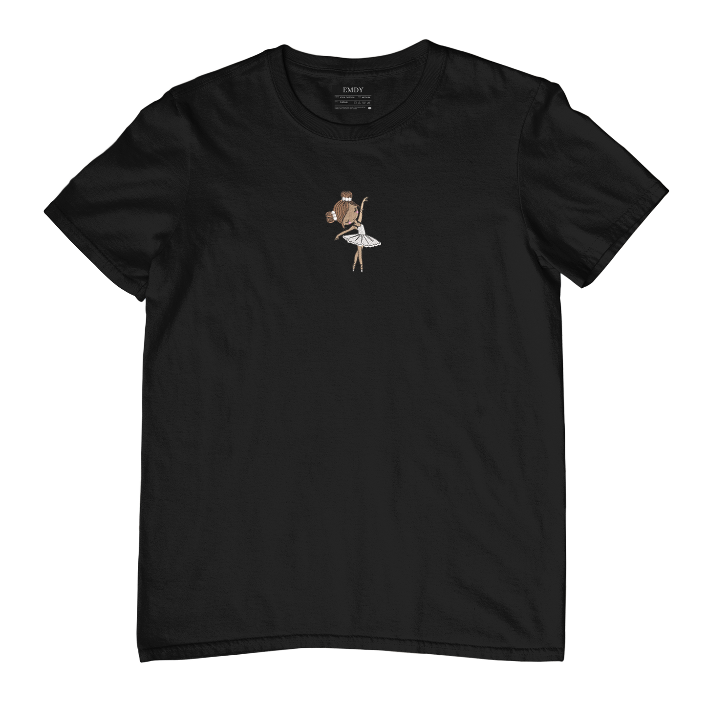 Dancing Girl Embroidred Unisex Tshirt