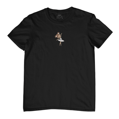 Dancing Girl Embroidred Unisex Tshirt
