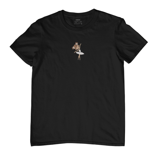 Dancing Girl Embroidred Unisex Tshirt