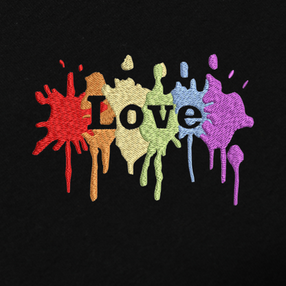 Love Embroidred Unisex Tshirt