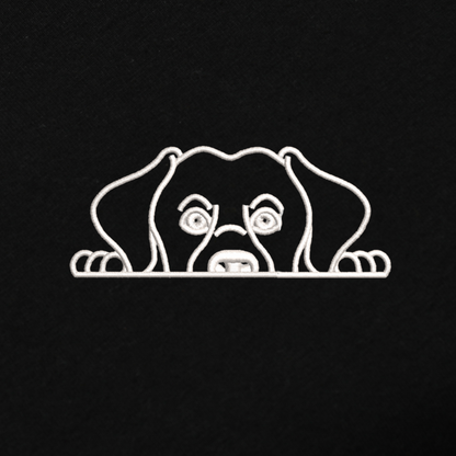 Dog Face Embroidred Unisex Tshirt