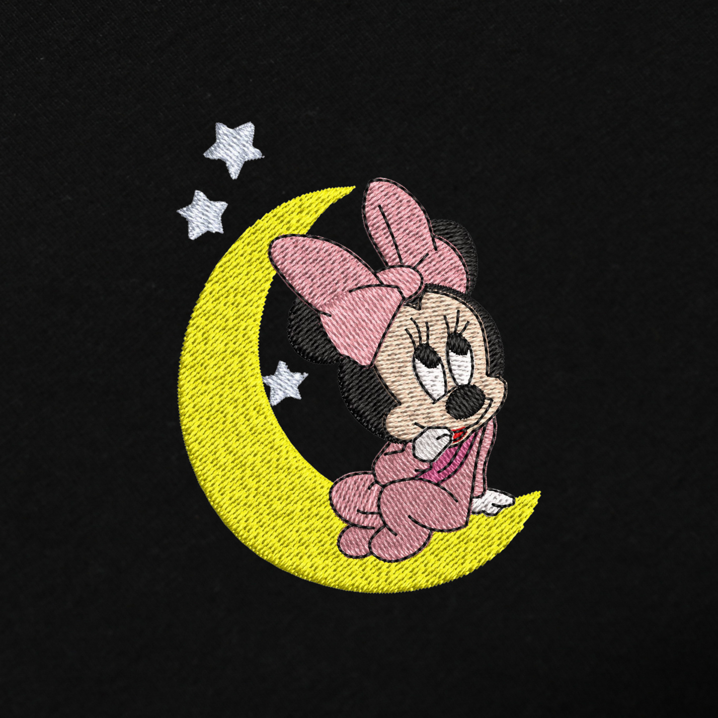 Moon Girl Embroidred Unisex Tshirt
