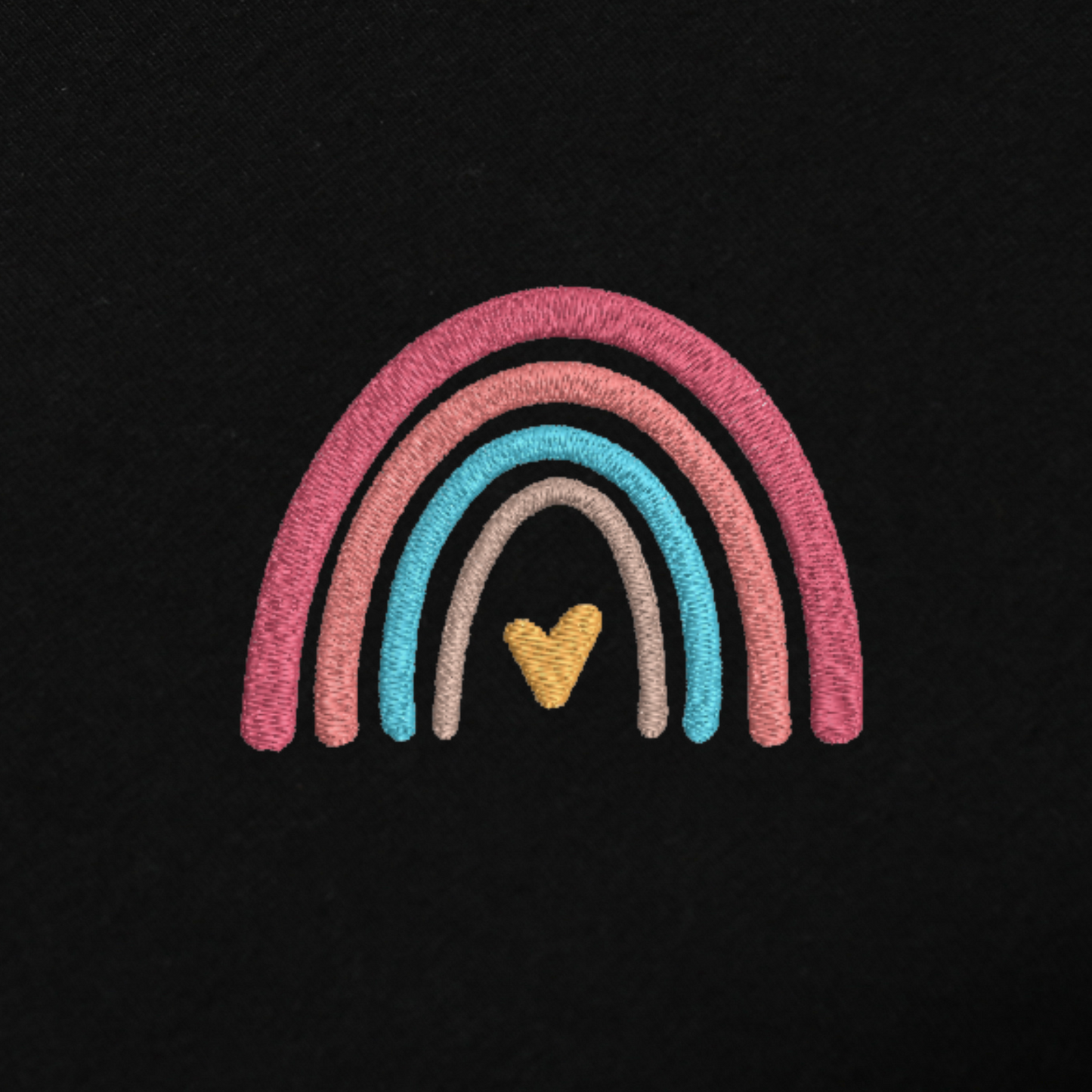 Rainbow Embroidred Unisex Tshirt