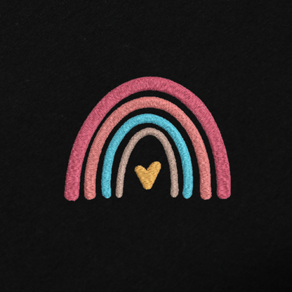 Rainbow Embroidred Unisex Tshirt