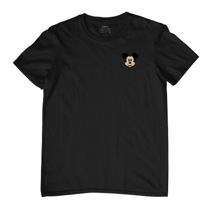 Mickey Cute Face Embroidred Unisex Tshirt