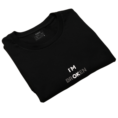Im Broken Embroidred Unisex Tshirt