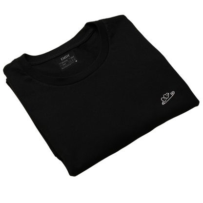 Safety Pin Hearts Embroidred Unisex Tshirt