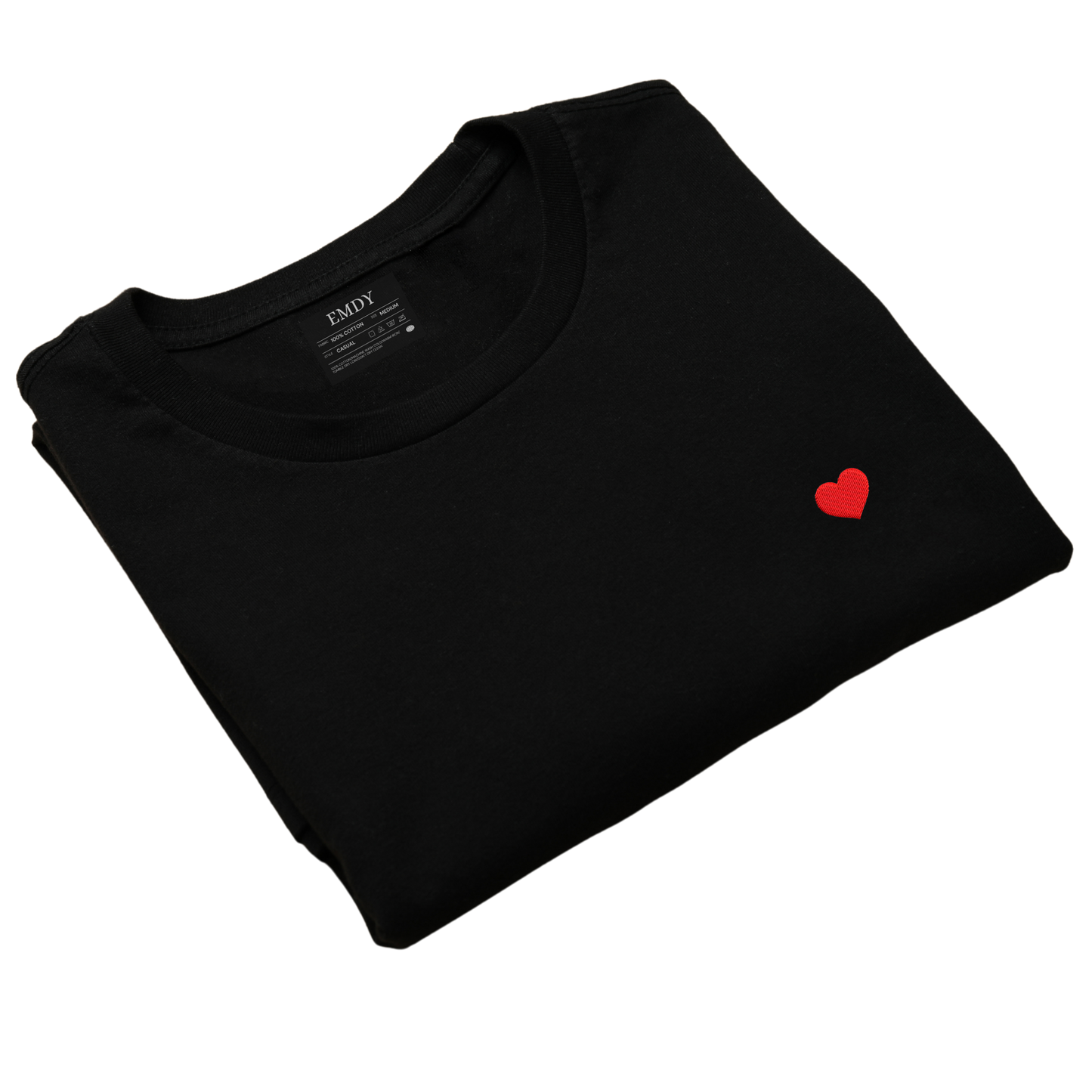 Mini Heart Embroidred Unisex Tshirt