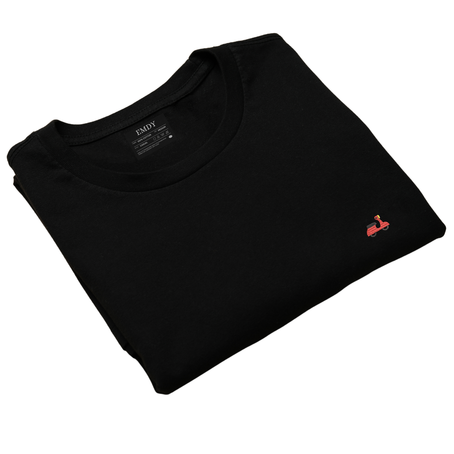 Red Scooter Embroidred Unisex Tshirt