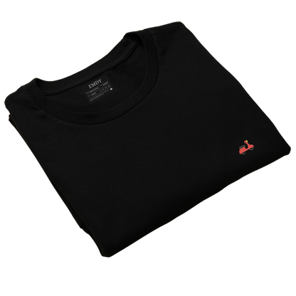 Red Scooter Embroidred Unisex Tshirt