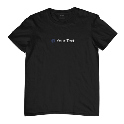 Custom Social Media Embroidred Tshirt