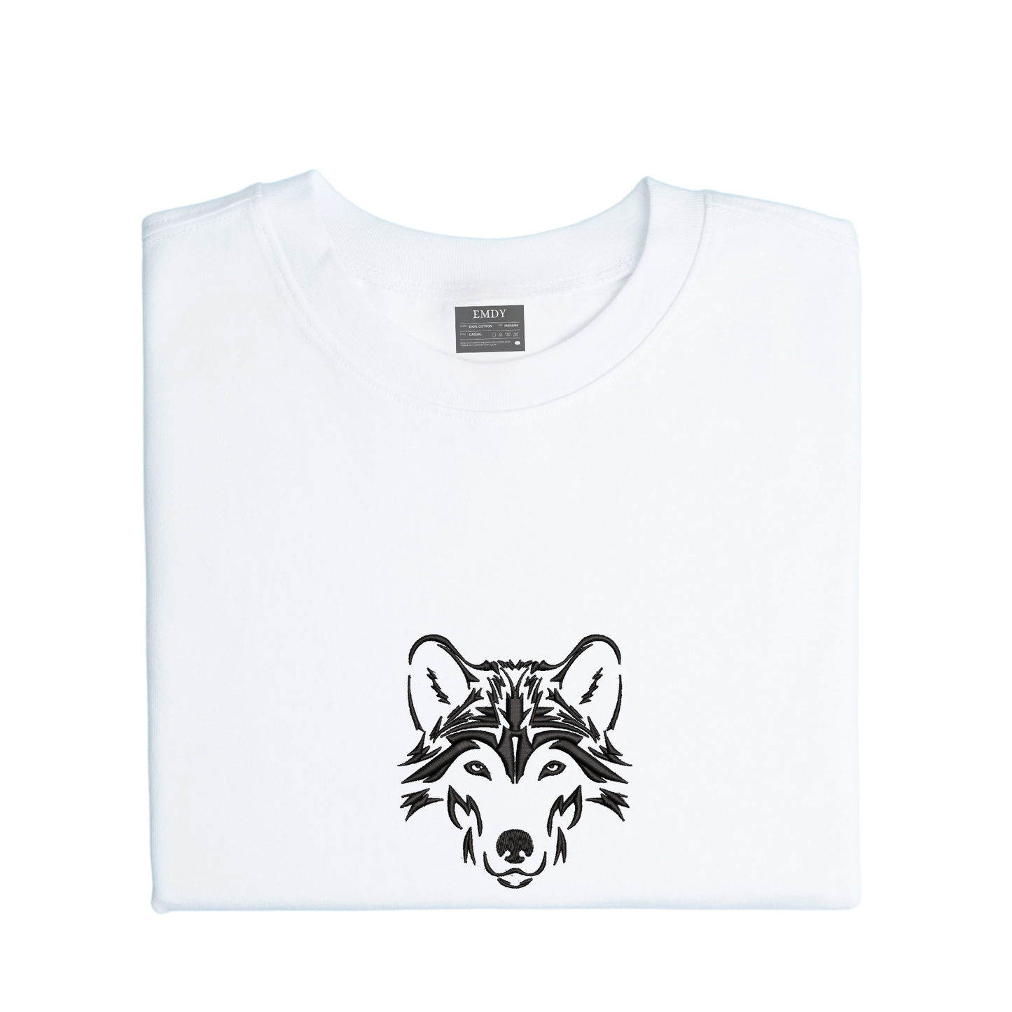 Wolf Embroidred Unisex Tshirt
